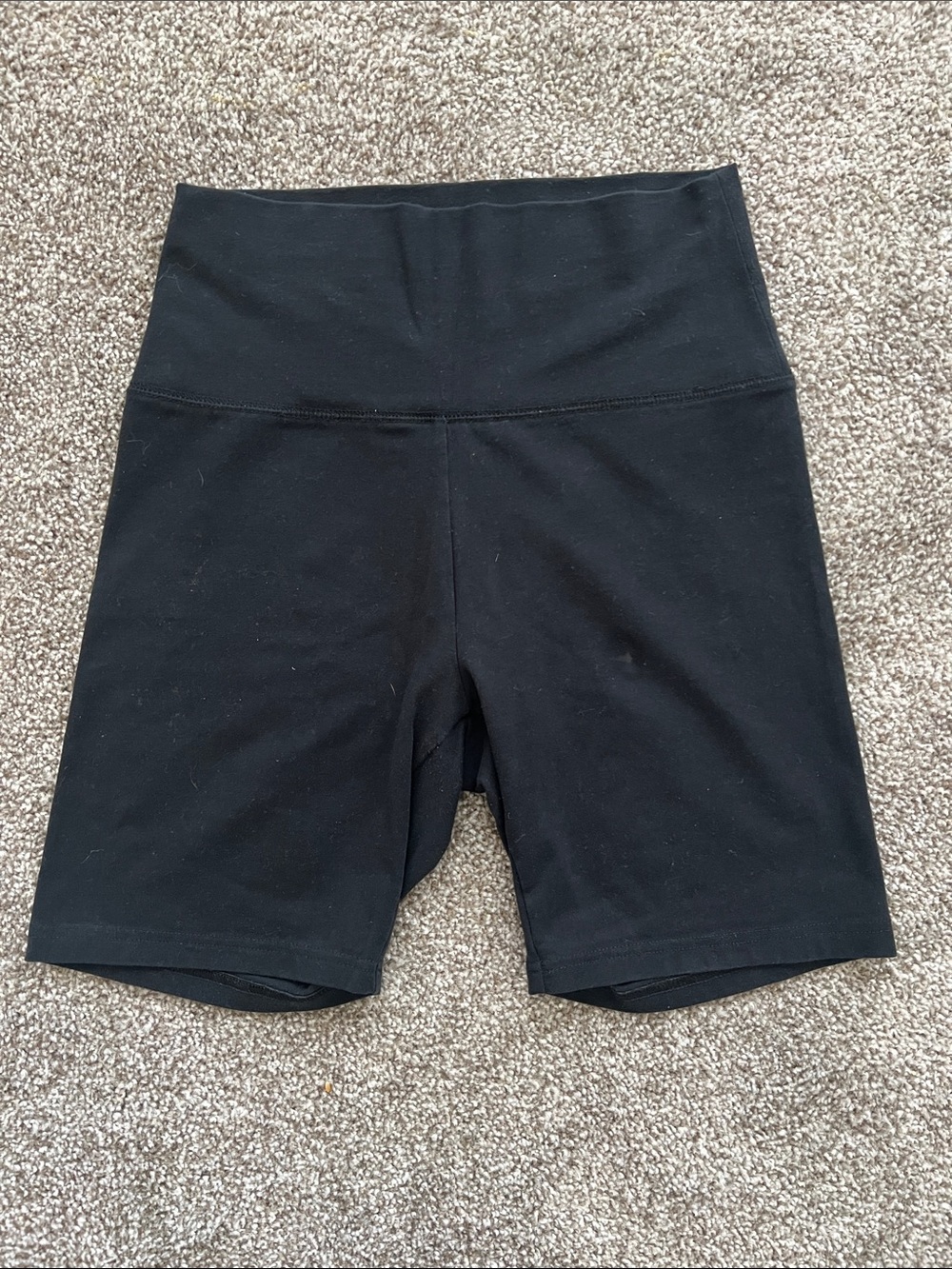 aerie Black High-Rise Bike Shorts